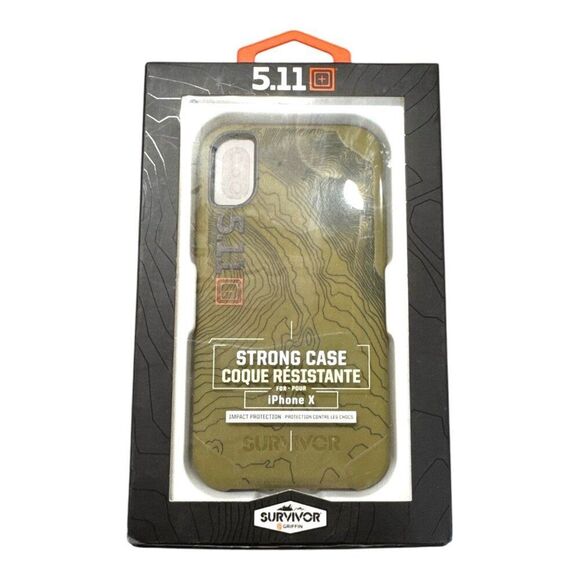 5.11 Tactical Strong Case for iPhone X by Griffin Survivor GB44078 Camo Protect - Picture 1 of 6